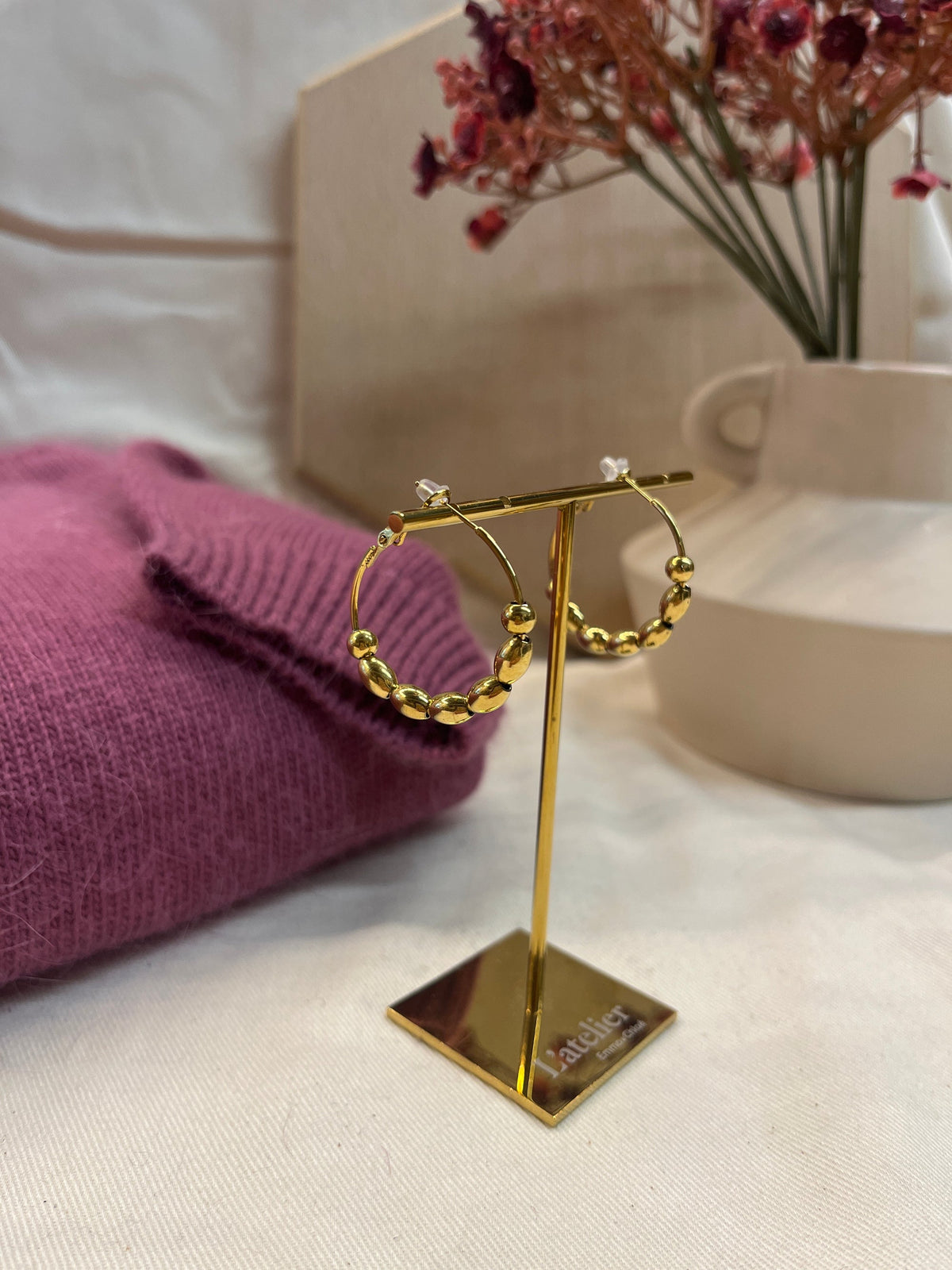 Boucles d'oreilles Jema – Doré – Loëla