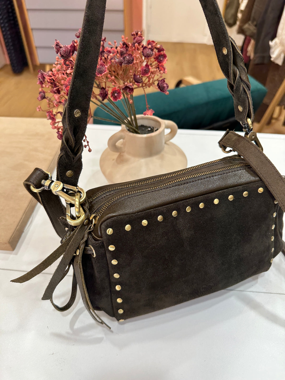 Zaza V Dark Khaki bag