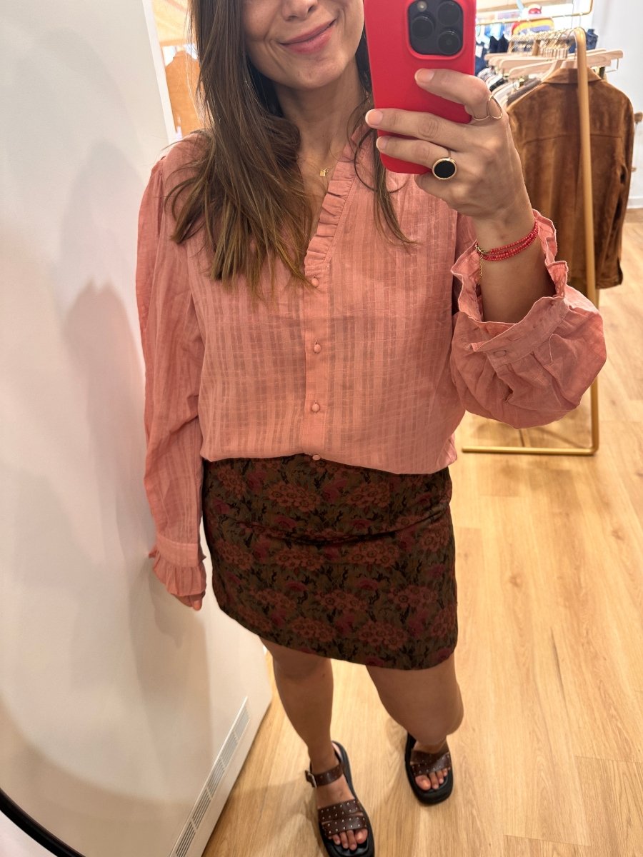 Blouse Adelina PINK - THE KORNER Top