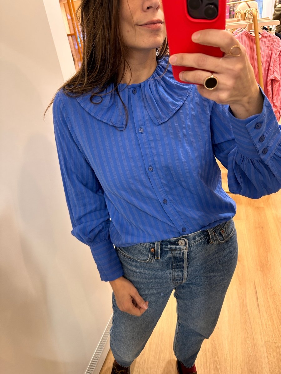 Blouse Elis BLEU - ATELIER EVENE Top
