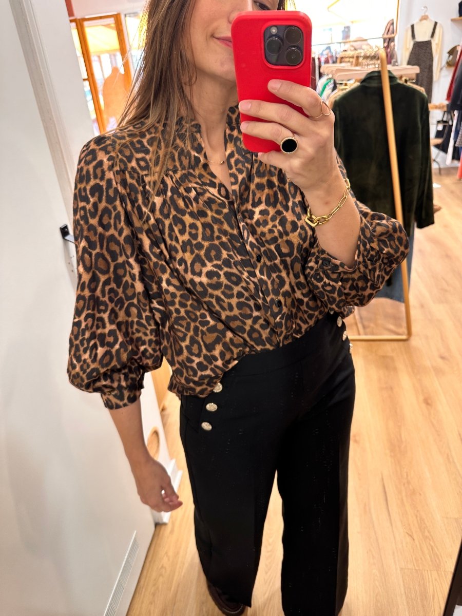 Blouse Louise LEO CAMEL - RUE DES ABBESSES Top