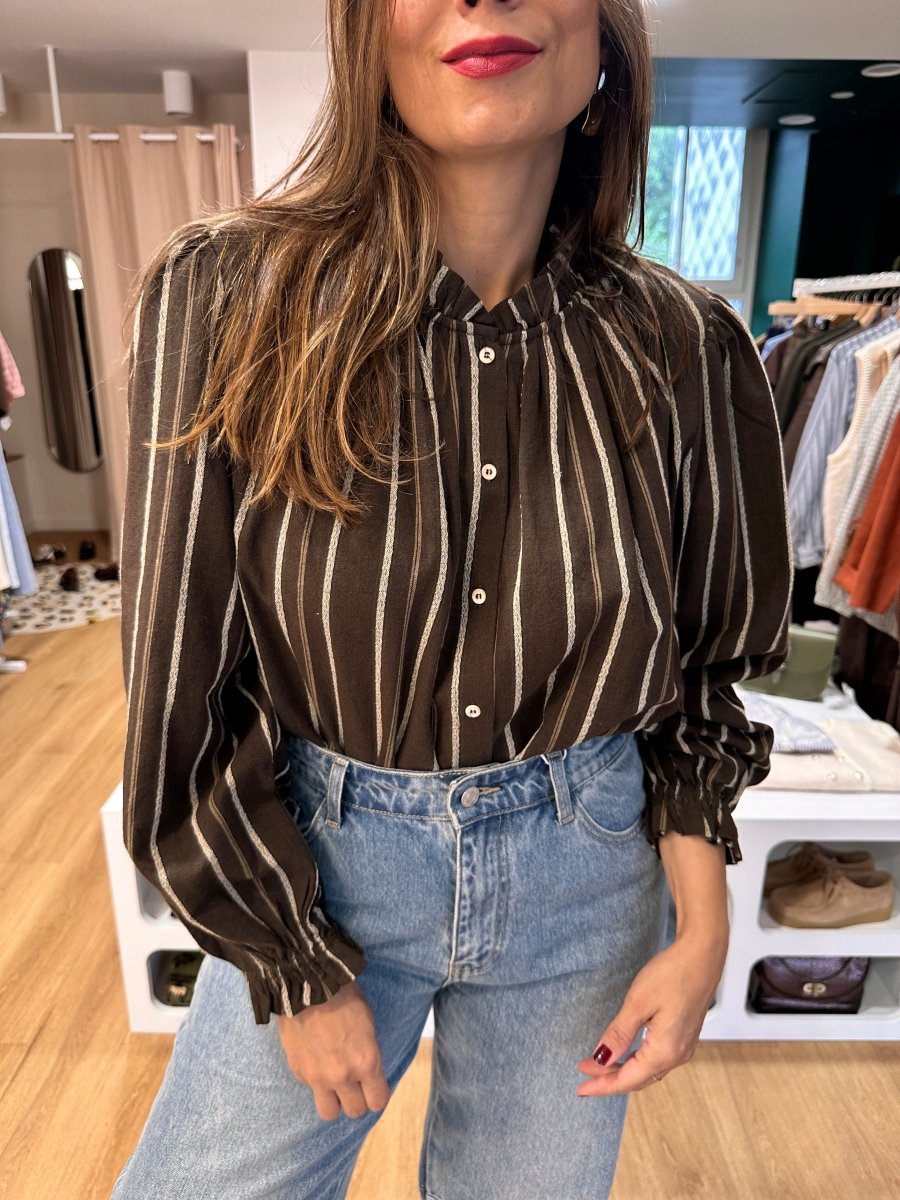 Blouse Prisca CHOCO - YCOO Top