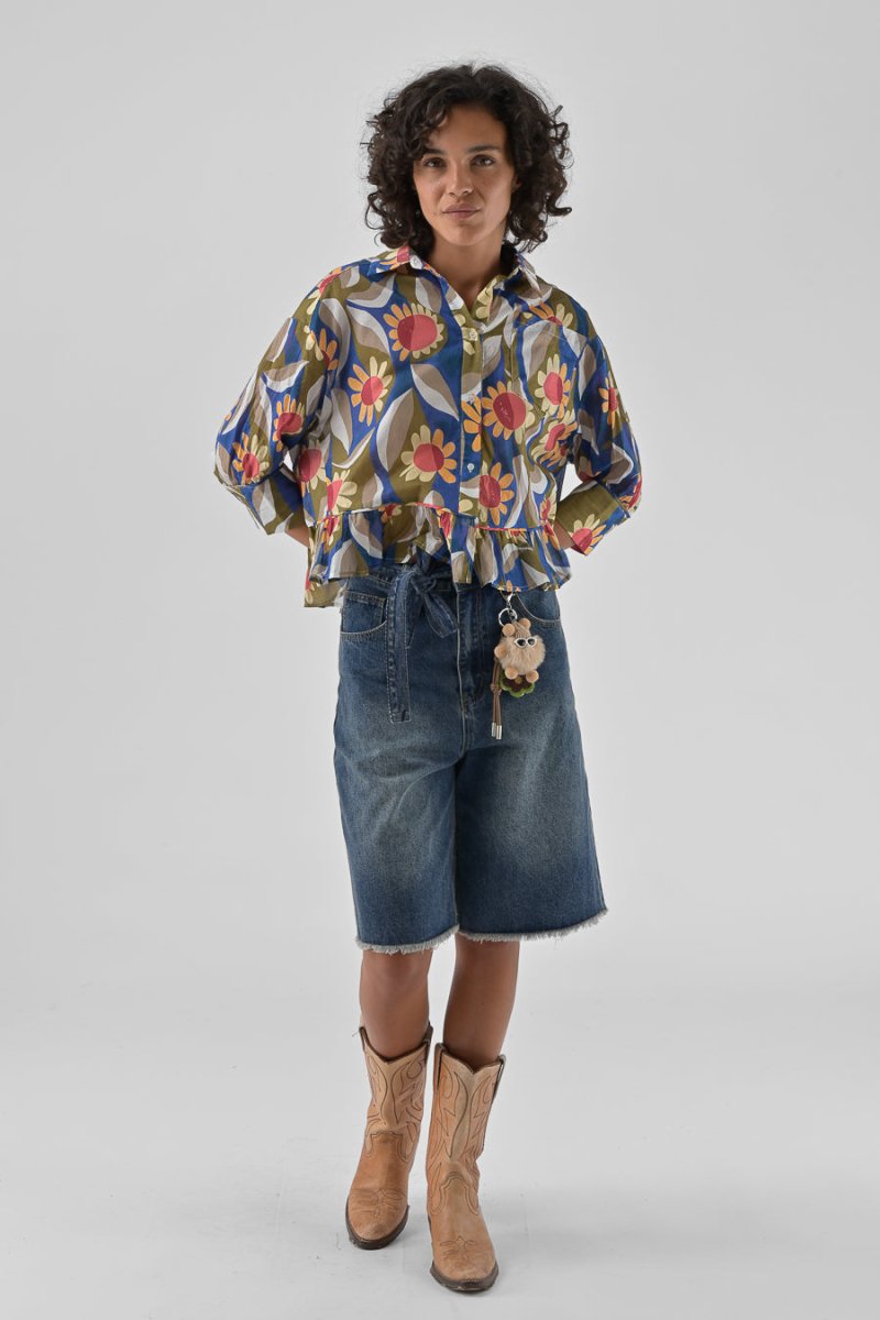 CHEMISIER JAHNIS RETRO BLOOM - ORFEO TOP