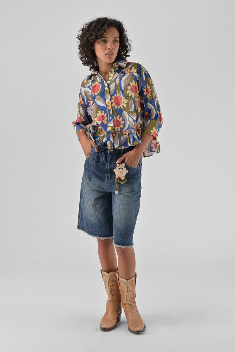 CHEMISIER JAHNIS RETRO BLOOM - ORFEO TOP
