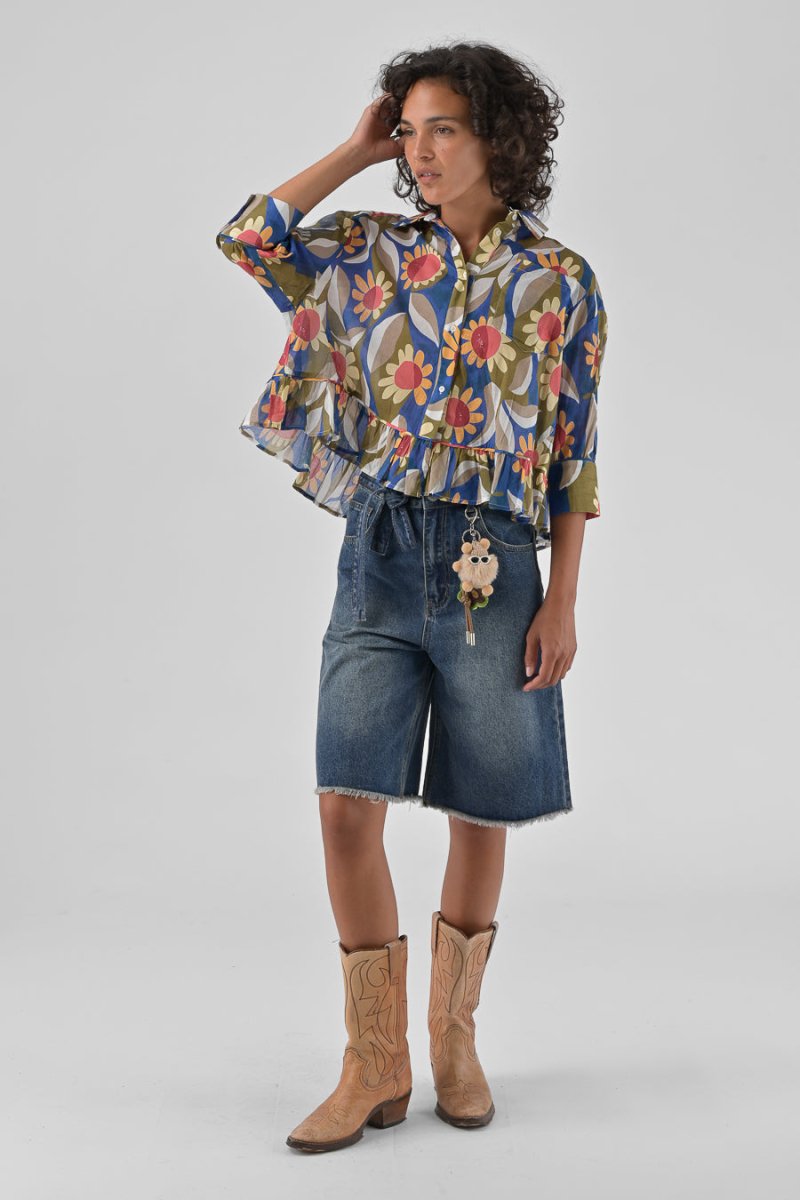 CHEMISIER JAHNIS RETRO BLOOM - ORFEO TOP