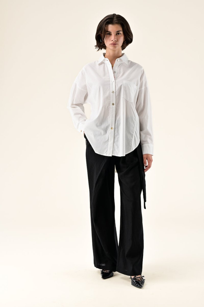 CHEMISIER LOLA BLANC - ORFEO TOP