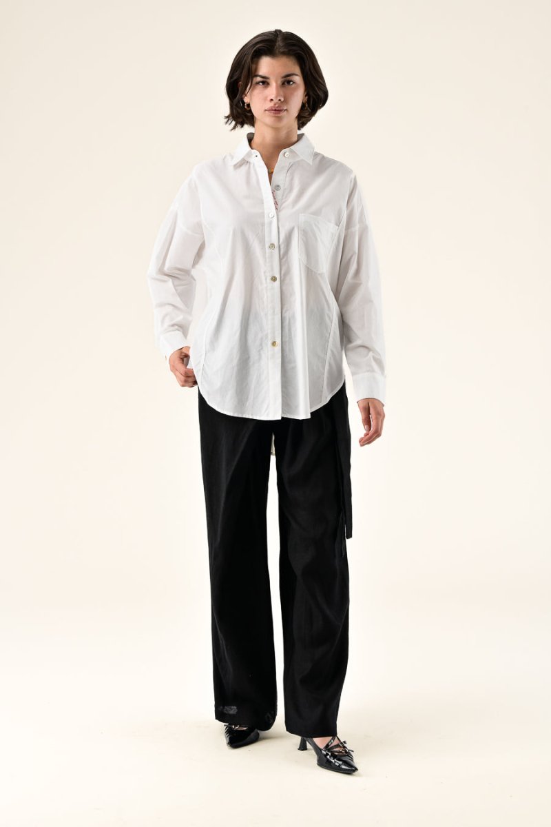 CHEMISIER LOLA BLANC - ORFEO TOP