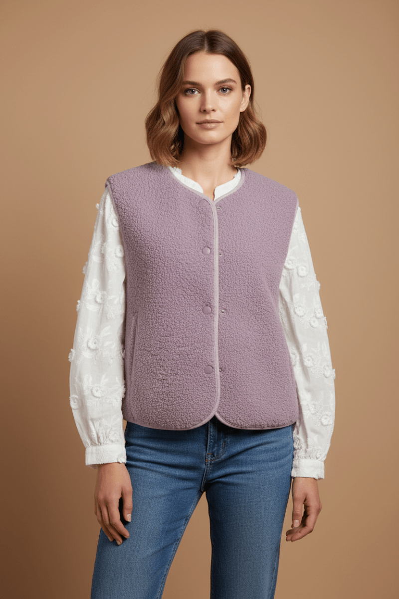 Gilet Perrine LILAS - CHARLIOR Gilet