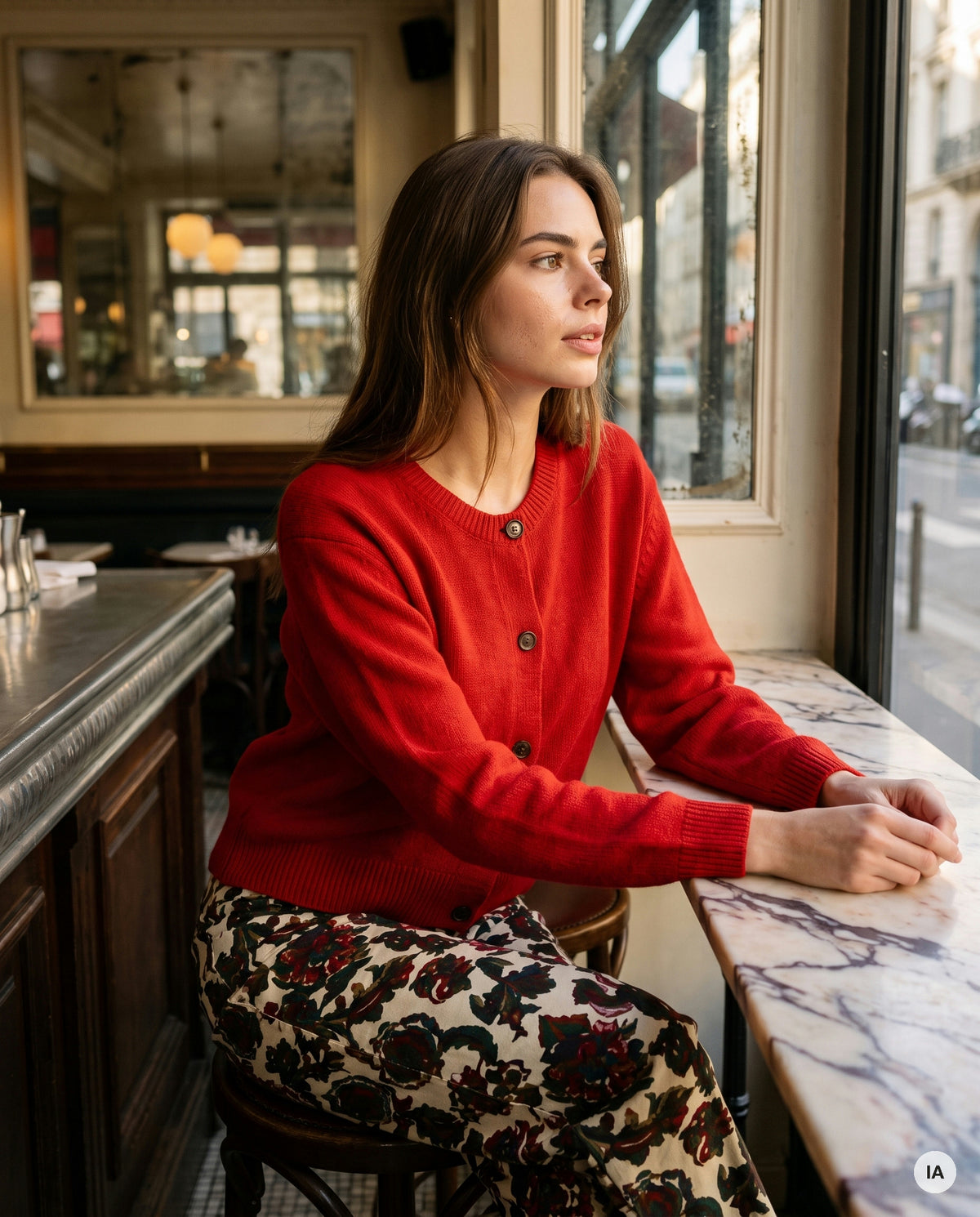GILET WAYRA CERISE - ORFEO Gilet — Image générée par IA