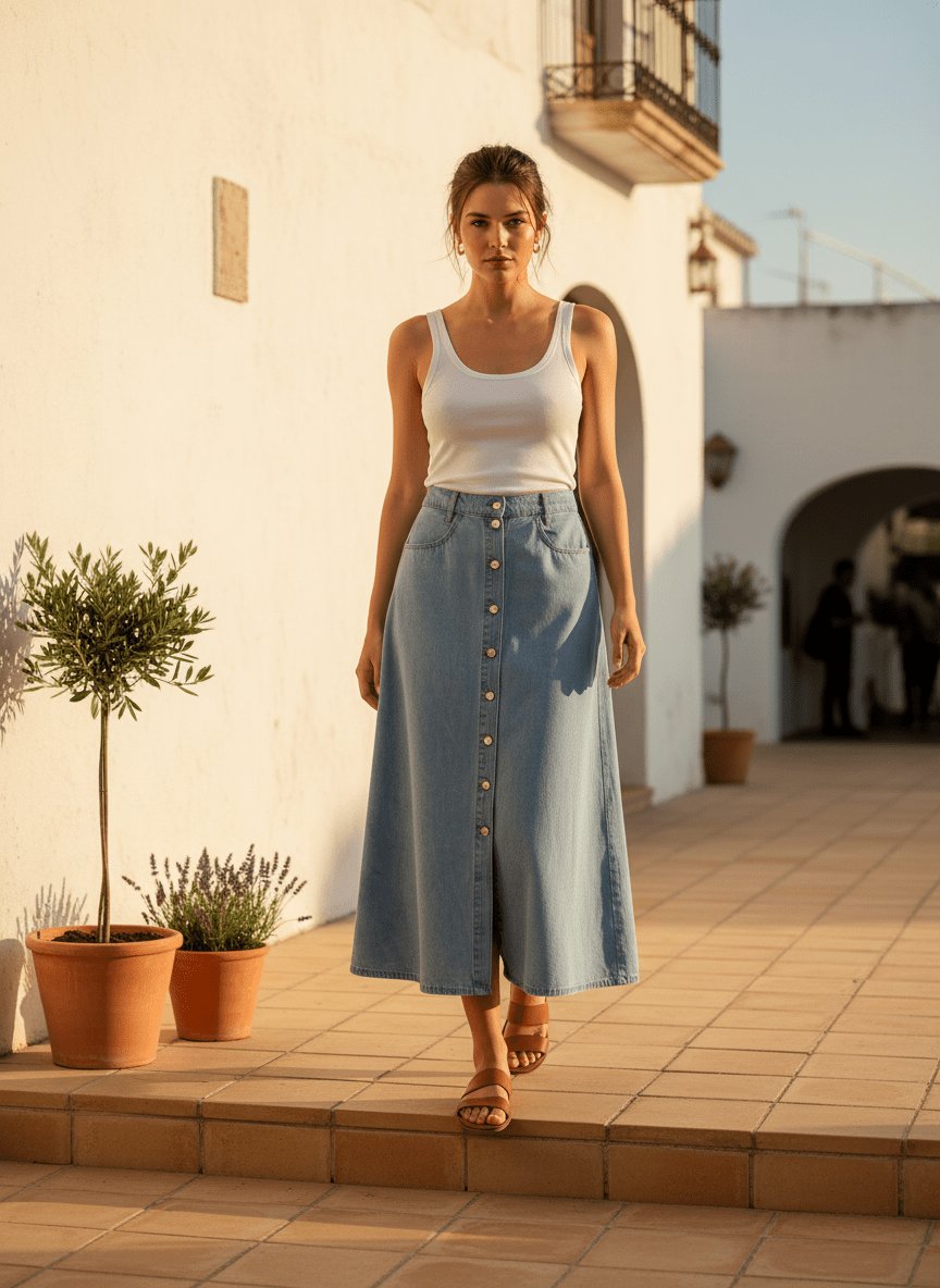Jupe Larissa JEANS - W STUDIO Jupe