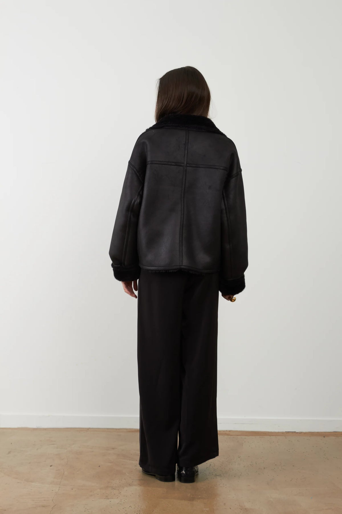 Veste col fausse fourrure Maegan