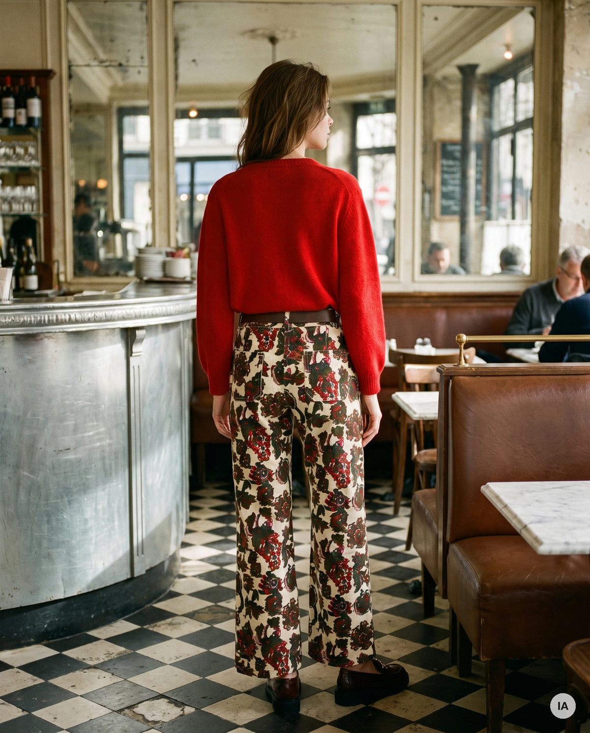 PANTALON CANELLE FLEUR DE TRIESTE - ORFEO Pantalon — Image générée par IA