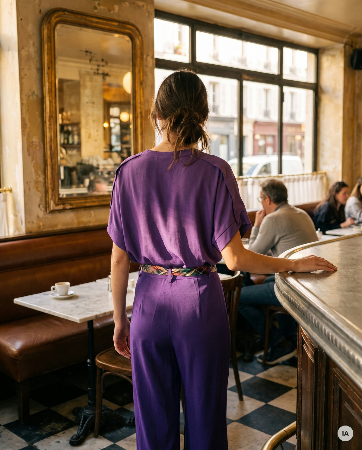 PANTALON CHARLIE VIOLET - ORFEO Pantalon — Image générée par IA