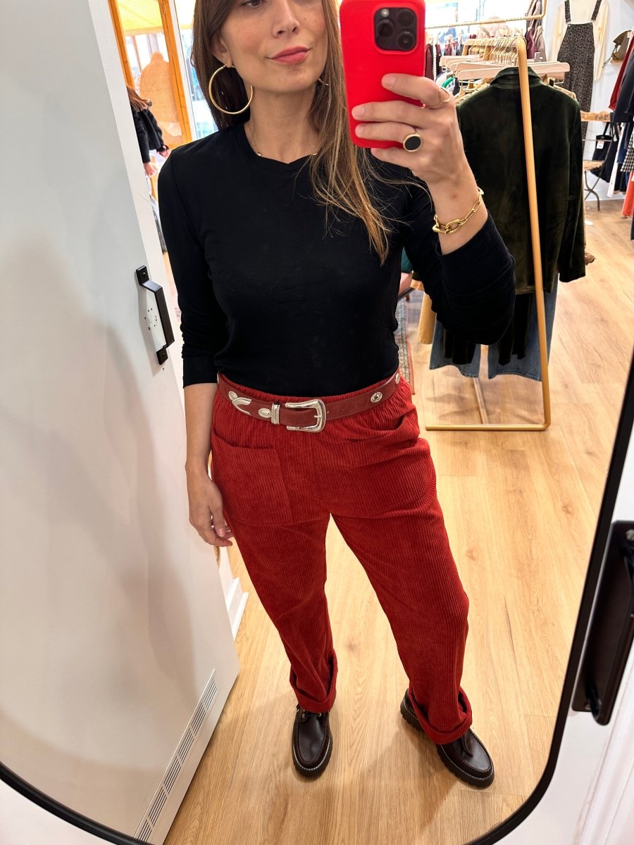Pantalon Herman ROUGE - OPULLENCE Pantalon