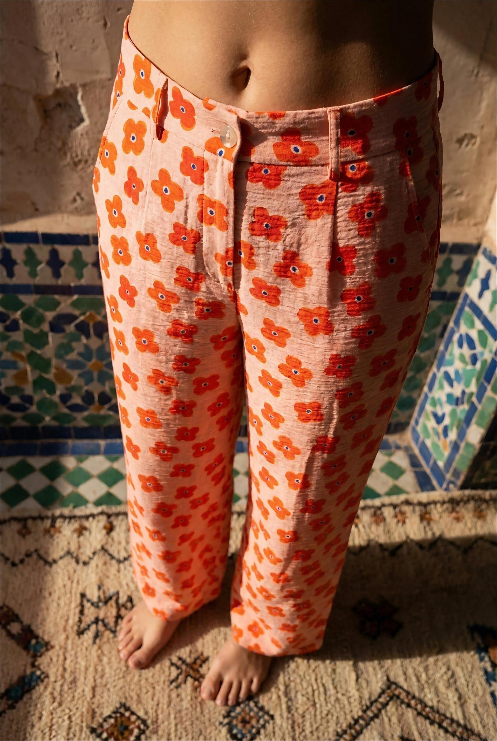 PANTALON JOEL ORANGE - RUE DES ABBESSES Pantalon