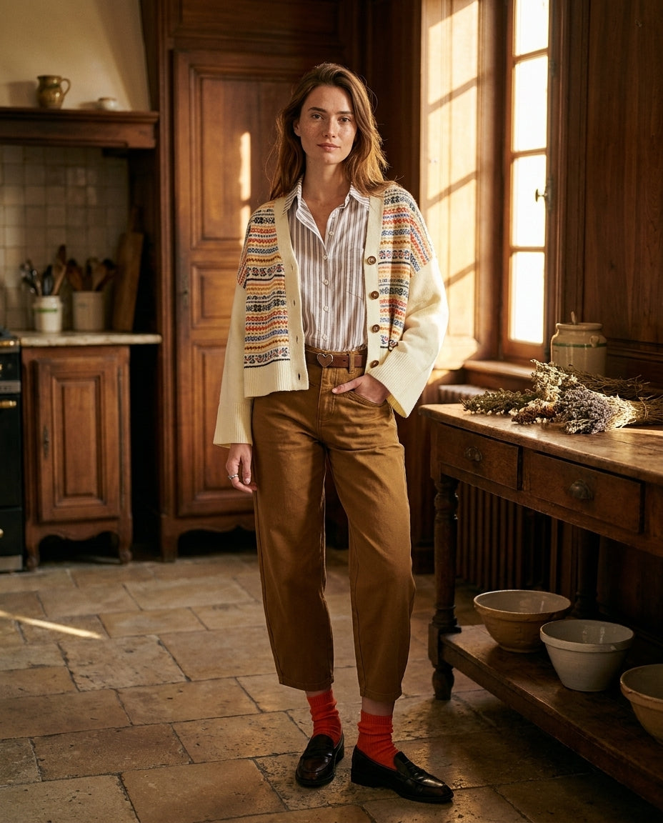 PANTALON JOELY BEIGE - MINUIT DOUZE PANTALON