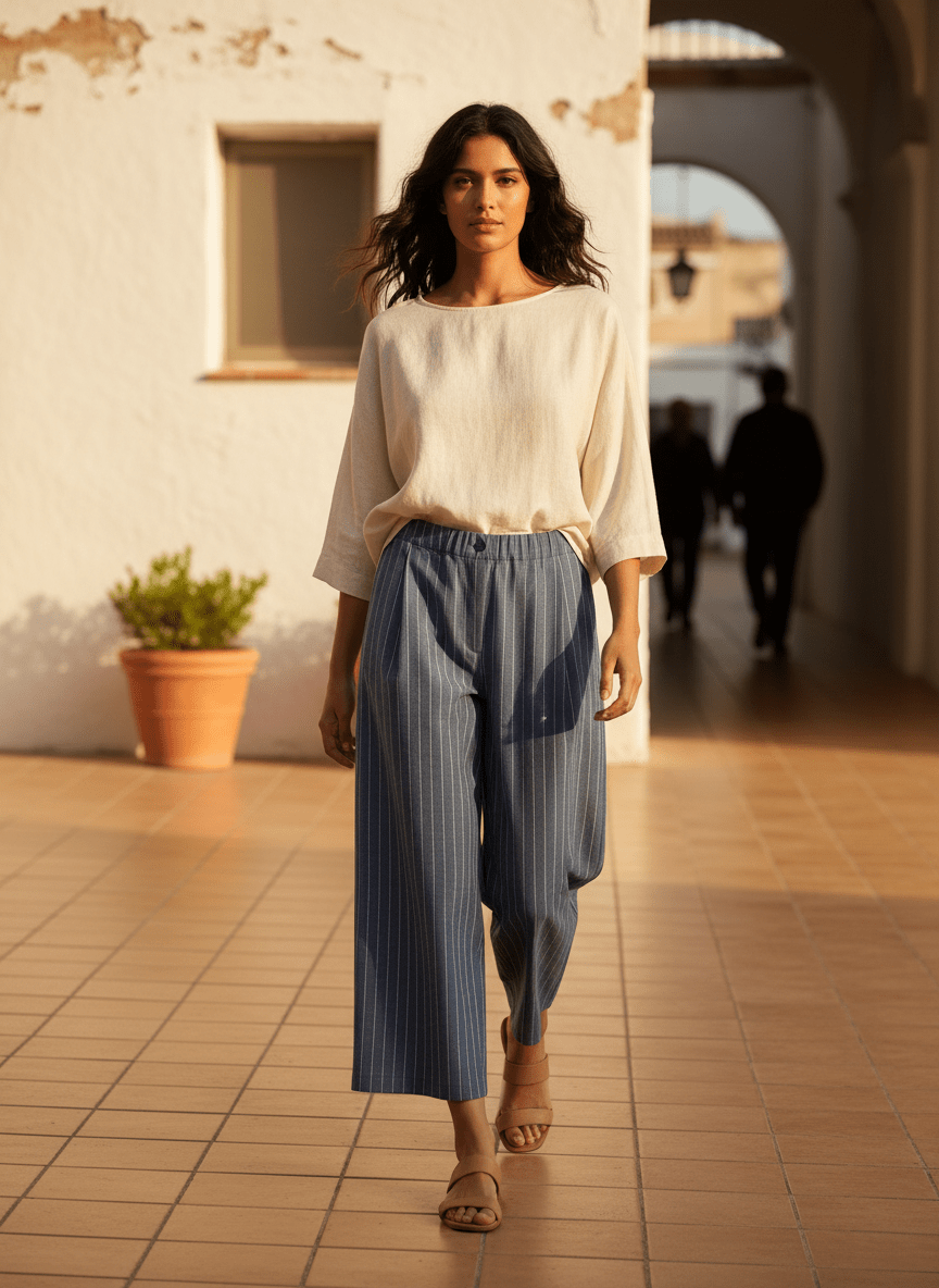 Pantalon Lennon BLEU - W STUDIO Pantalon