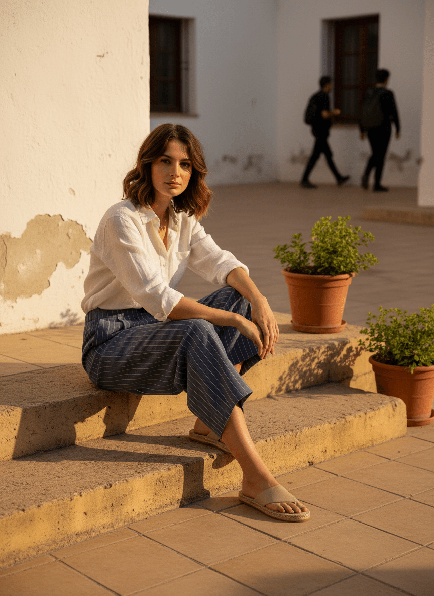 Pantalon Lennon BLEU - W STUDIO Pantalon