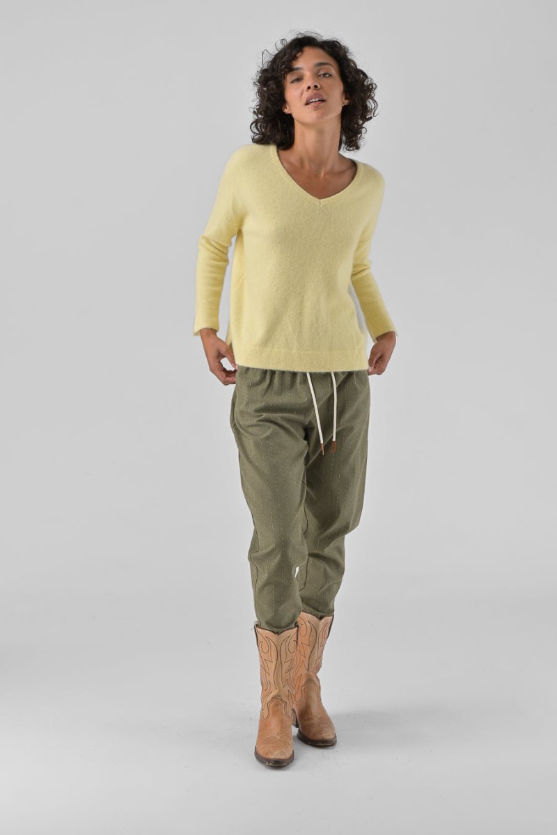 PANTALON LOLA KAKI - ORFEO PANTALON