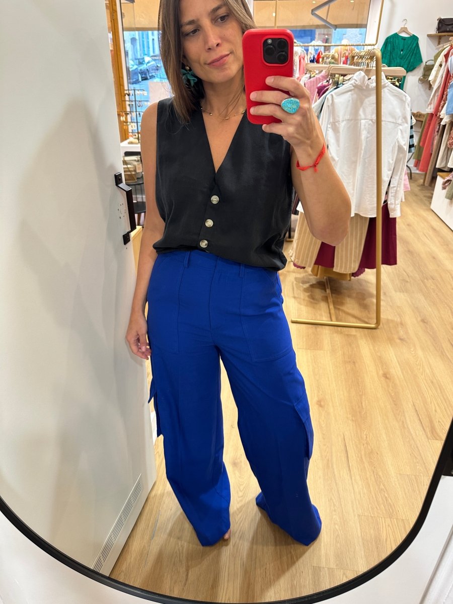 Pantalon Pakyla BLEU ELETRIC - ANGE Pantalon