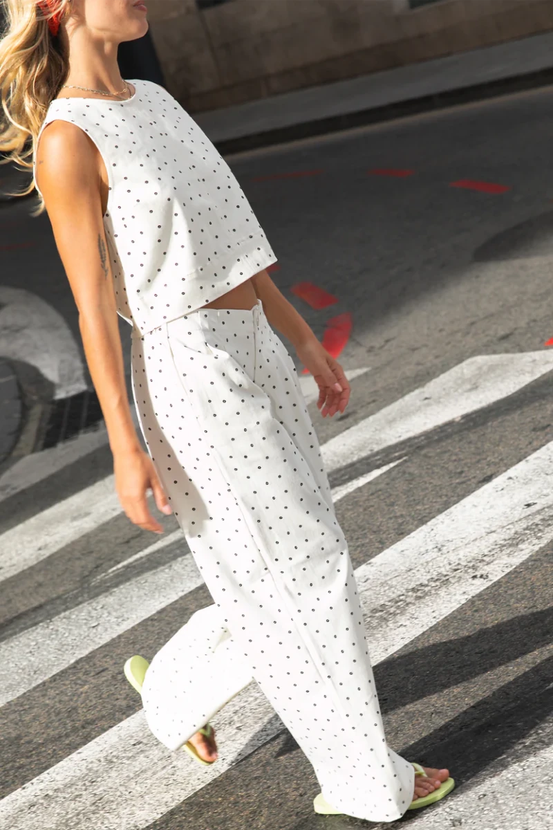 PANTALON PAVAR DAISY BLANC - LAUREPLUSMAX Pantalon
