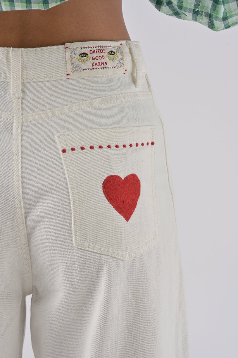 PANTALON VINCIANE ECRU - ORFEO PANTALON