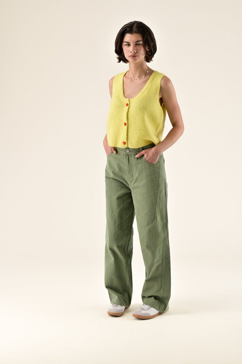 PANTALON VINCIANE KAKI - ORFEO PANTALON