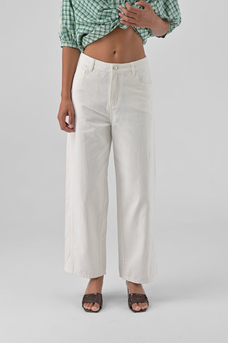 PANTALON VINCIANE ECRU - ORFEO PANTALON