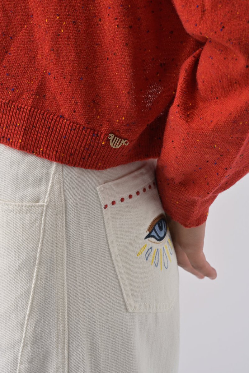 PANTALON VINCIANE ECRU - ORFEO PANTALON