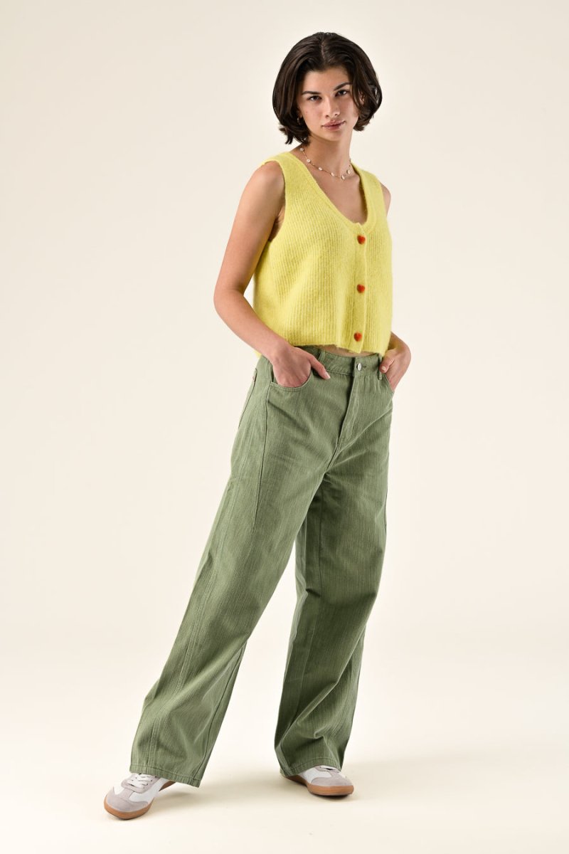 PANTALON VINCIANE KAKI - ORFEO PANTALON