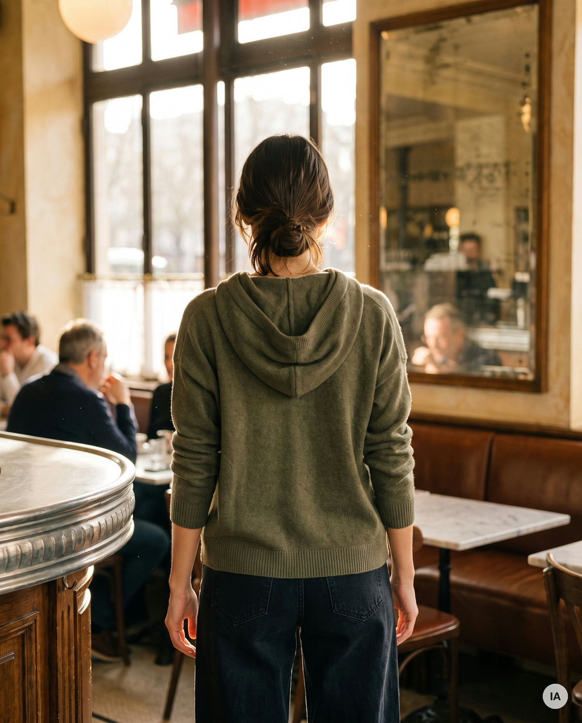 PULL BARTOLA KAKI H26 - ORFEO Pull — Image générée par IA