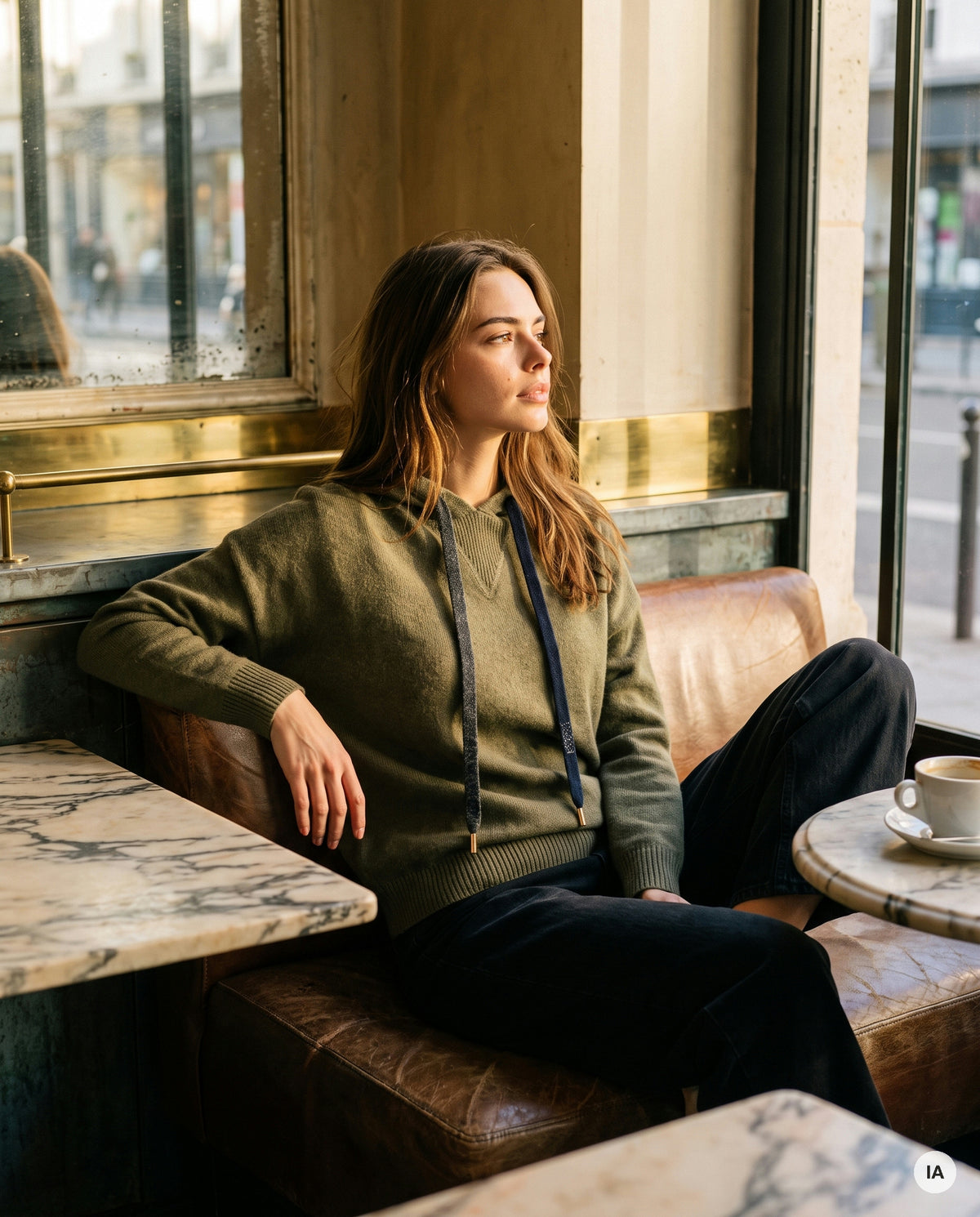 PULL BARTOLA KAKI H26 - ORFEO Pull — Image générée par IA