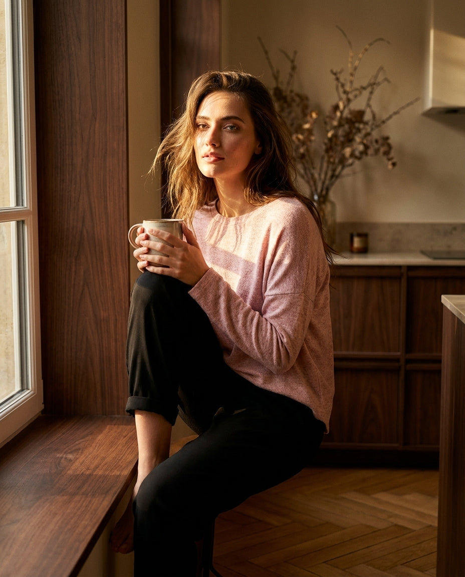 PULL LIVIA BLUSH - MINUIT DOUZE PULL