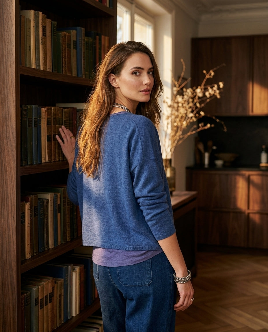 PULL LIVIA DENIM - MINUIT DOUZE PULL