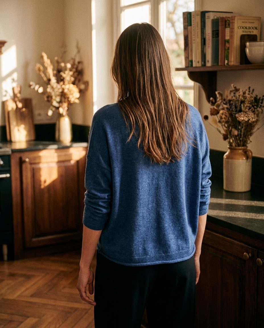 PULL LIVIA DENIM - MINUIT DOUZE PULL