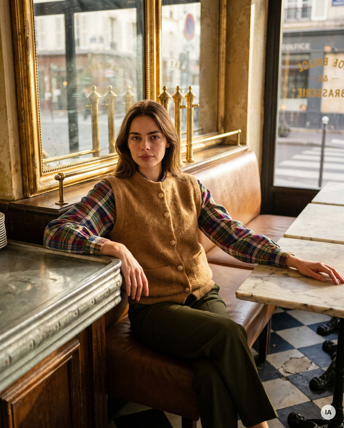 PULL TRESOR CAMEL - MINUIT DOUZE Pull — Image générée par IA