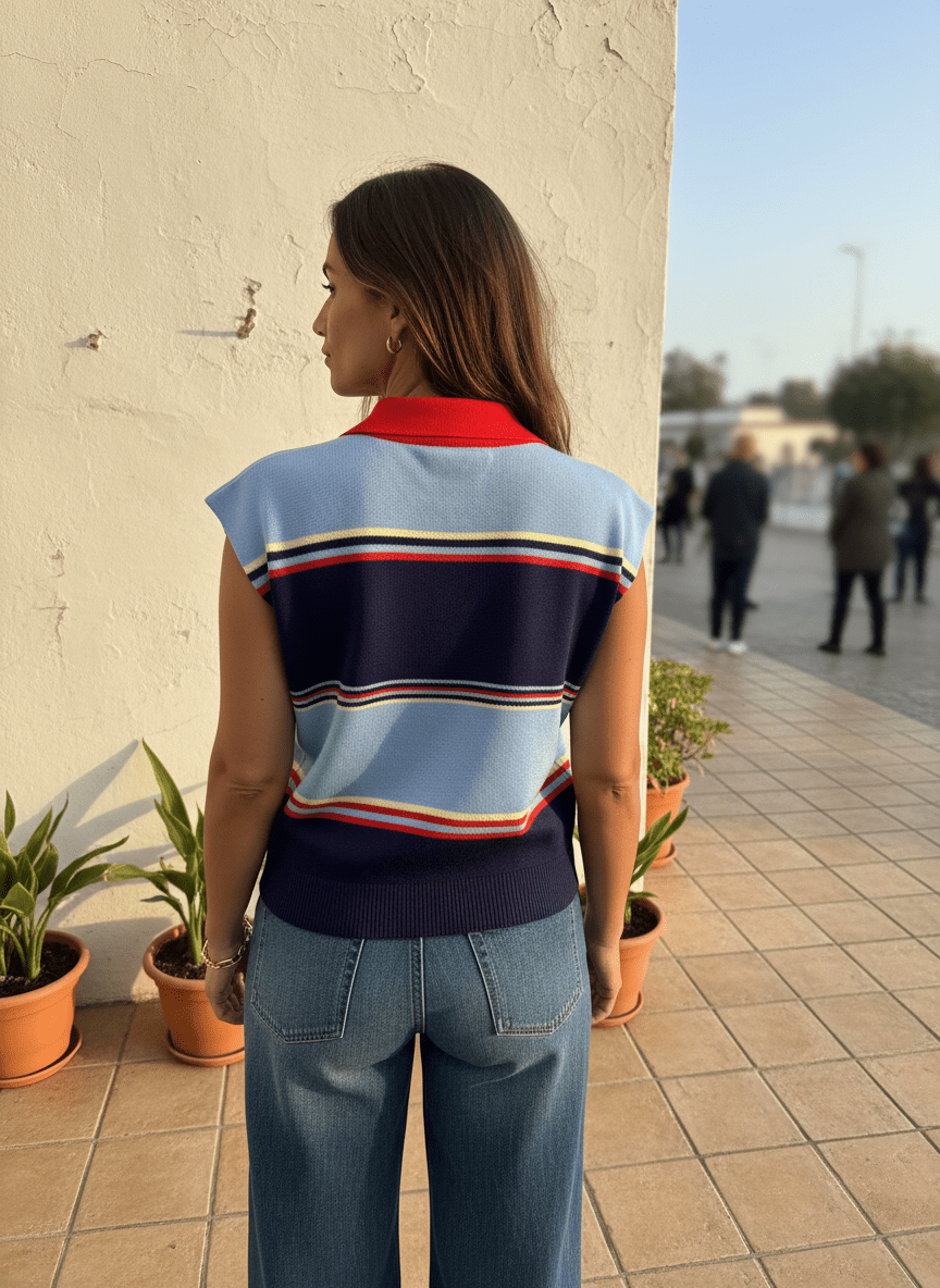 PULL ZOE RAYURES BLEUES - ADORE PULL