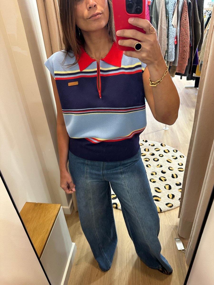 PULL ZOE RAYURES BLEUES - ADORE PULL
