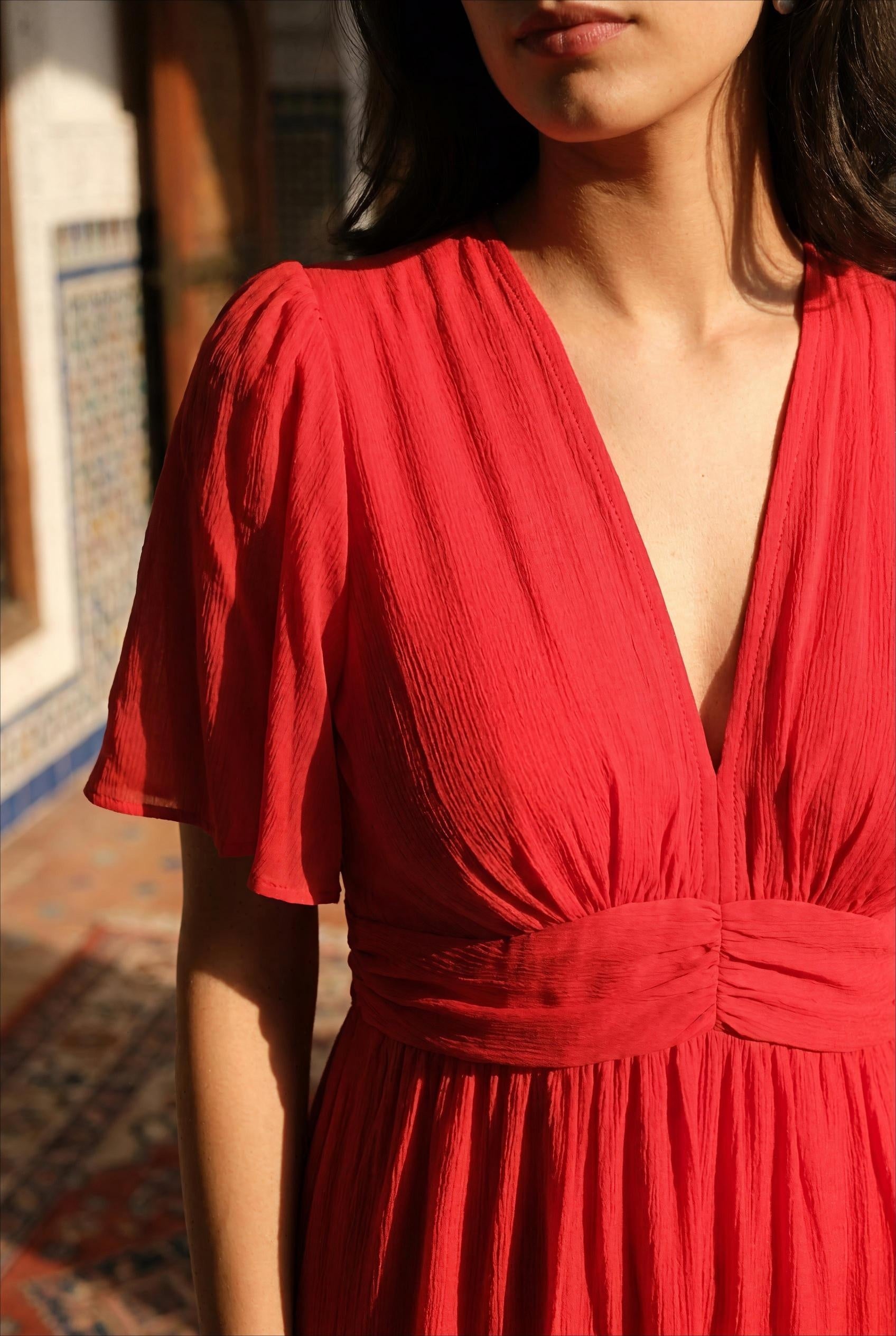 ROBE ANDALOU ROUGE - INSPIRATION STUDIO Robe