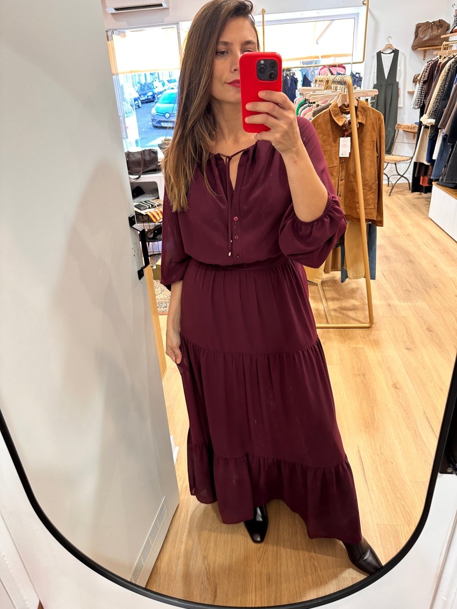 Robe Jodie BORDEAUX - JANE WOOD Robe