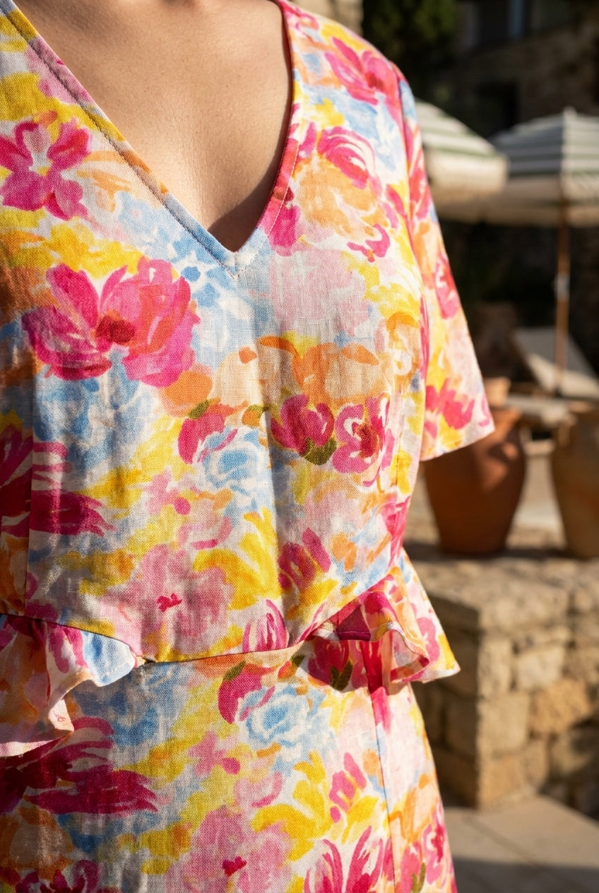 ROBE MARILYN - CERISE BLUE Robe