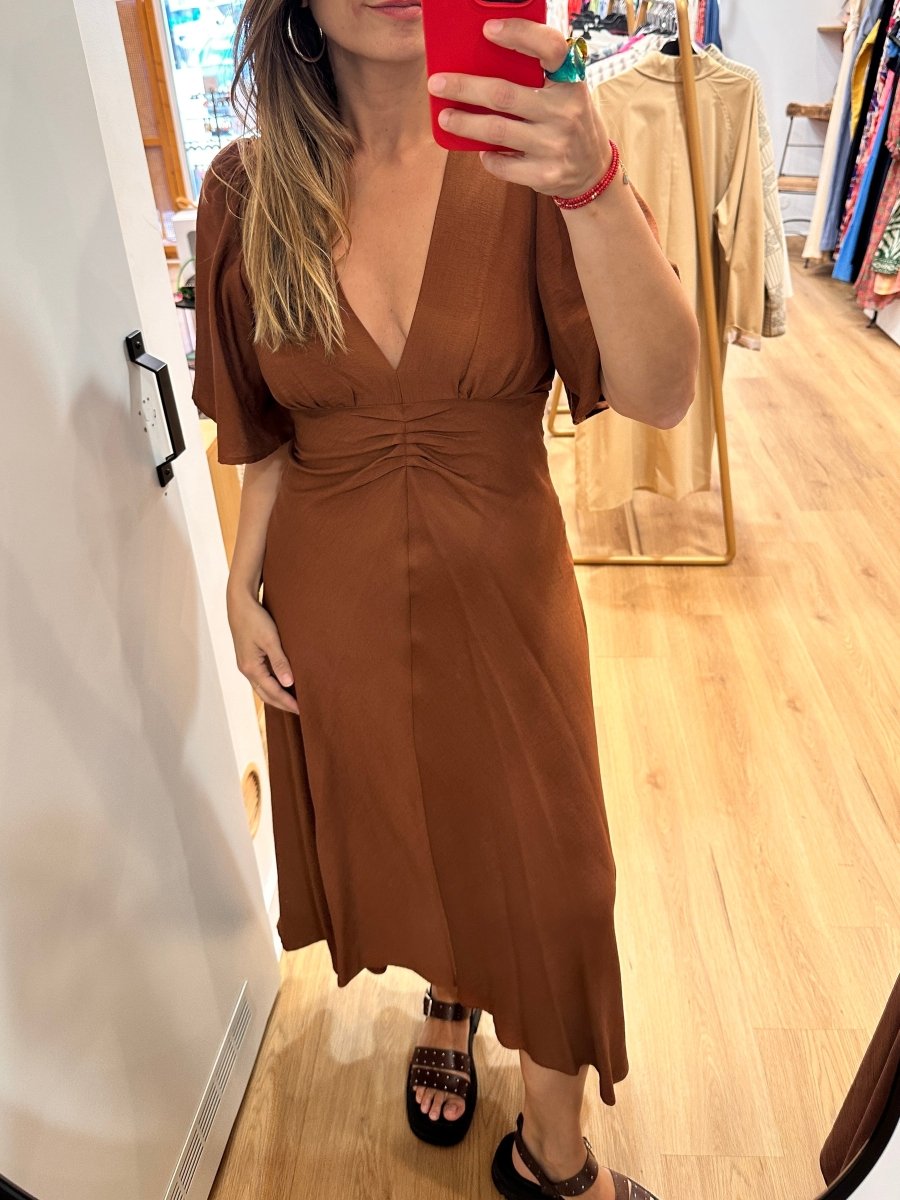 Robe Renata CHOCOLAT - OPULLENCE Robe