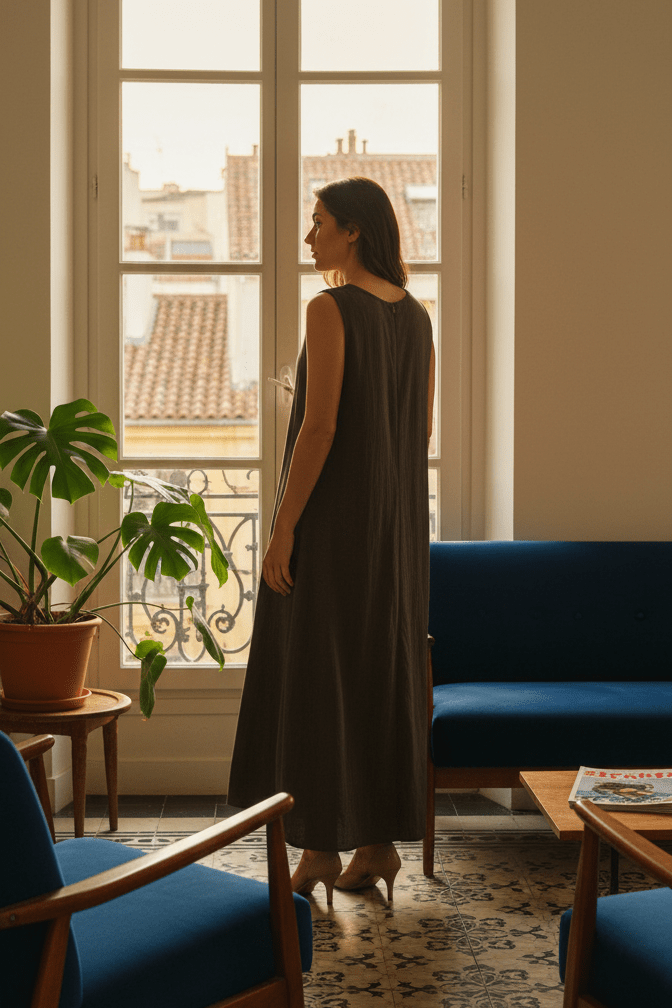 ROBE ROSANNA MARRON - LA PETITE ETOILE Robe