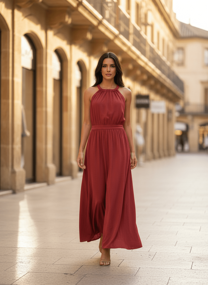 Robe Stuga DARK RED - THE KORNER Robe