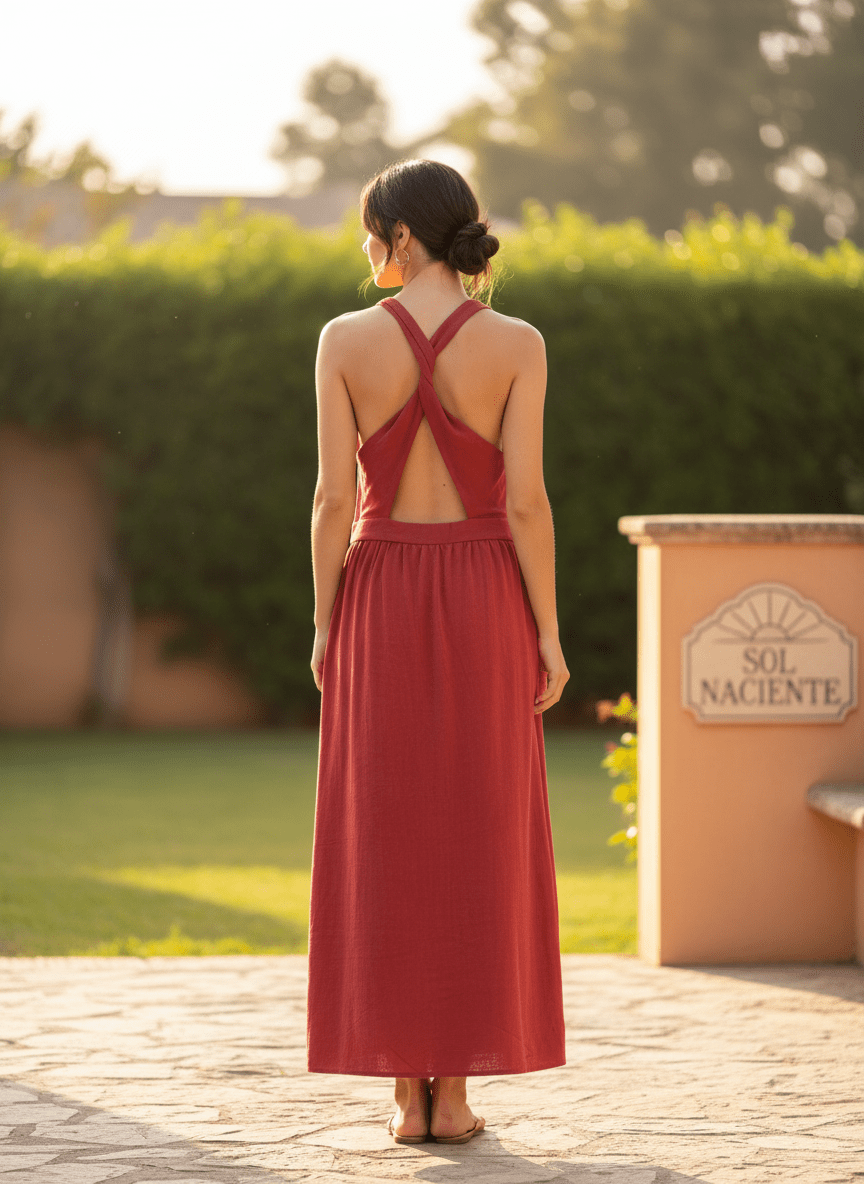 Robe Stuga DARK RED - THE KORNER Robe