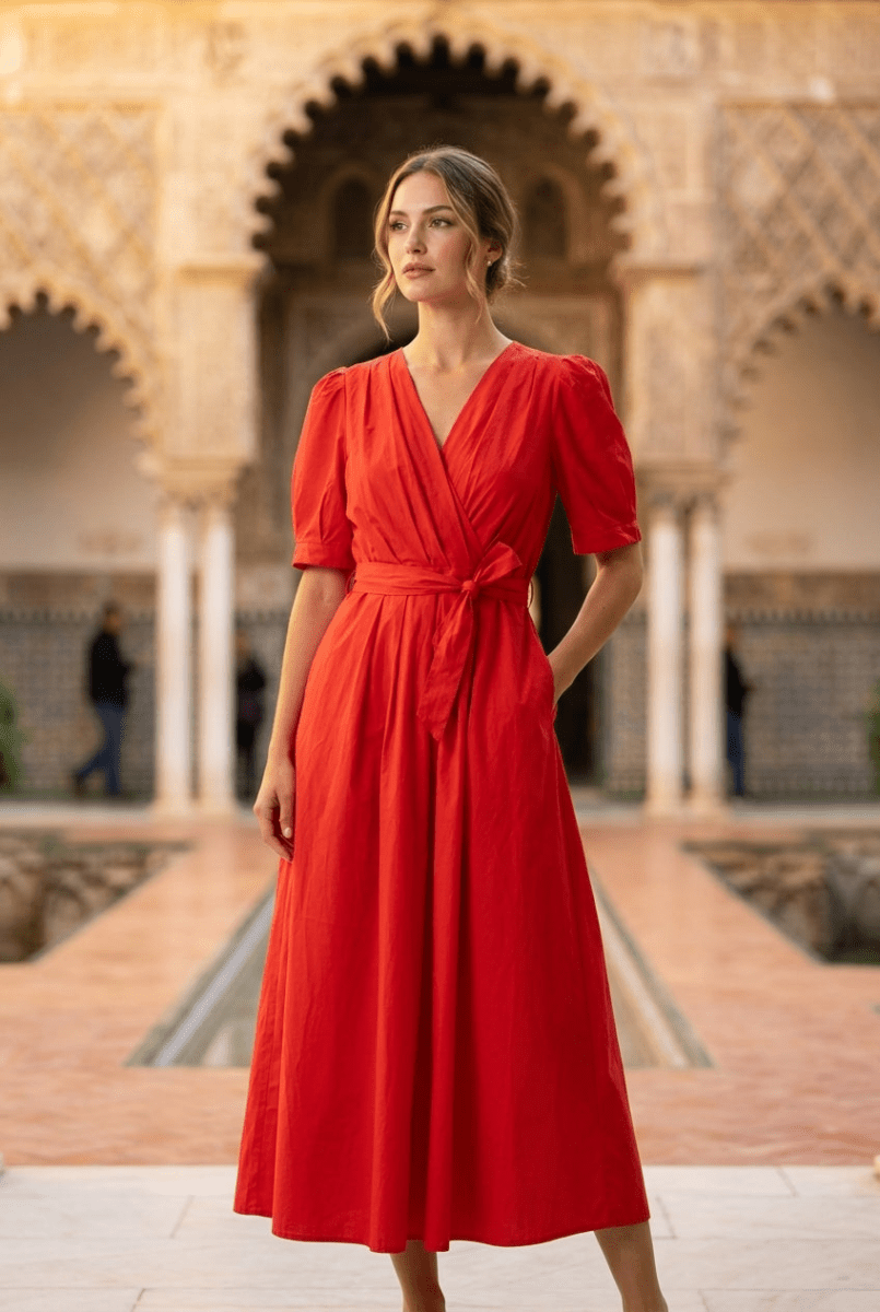 Robe Sylvie RED - THE KORNER Robe