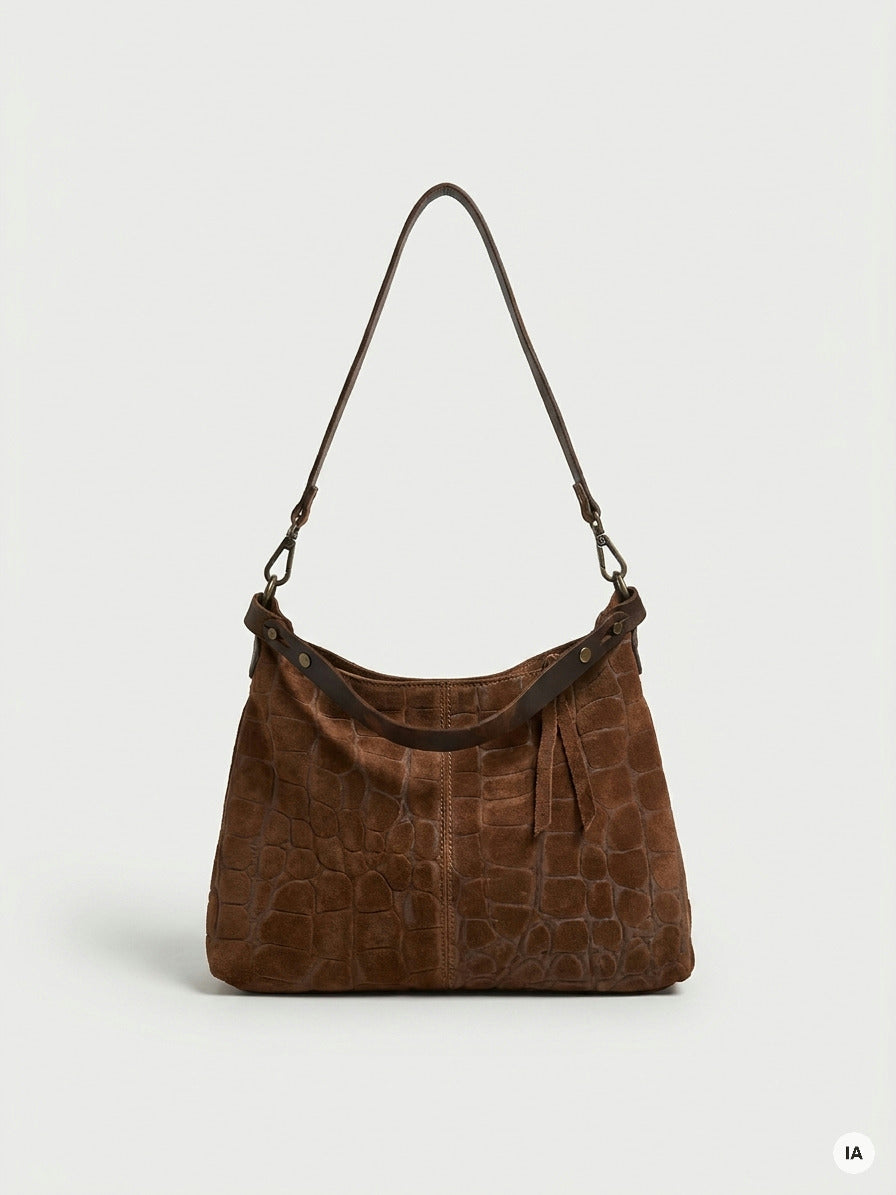 SAC EMMA CROCO - CINNAMON Sac à main — Image générée par IA