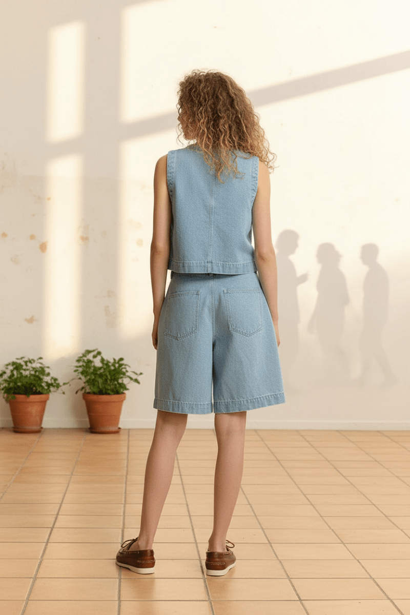 SHORT VOSGES BLEU - GARANCE SHORT