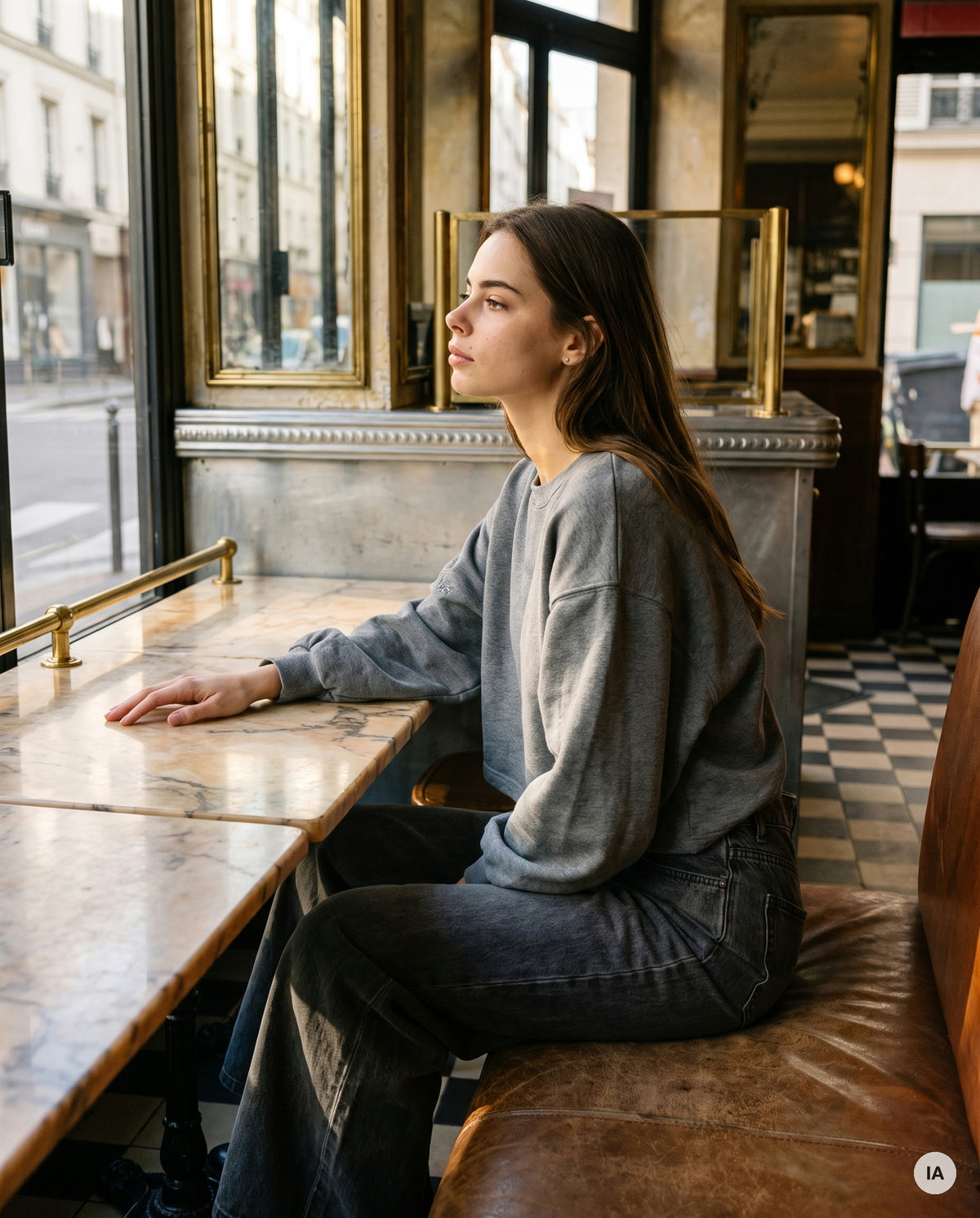 SWEAT IDOLE GRIS - MINUIT DOUZE Sweat — Image générée par IA