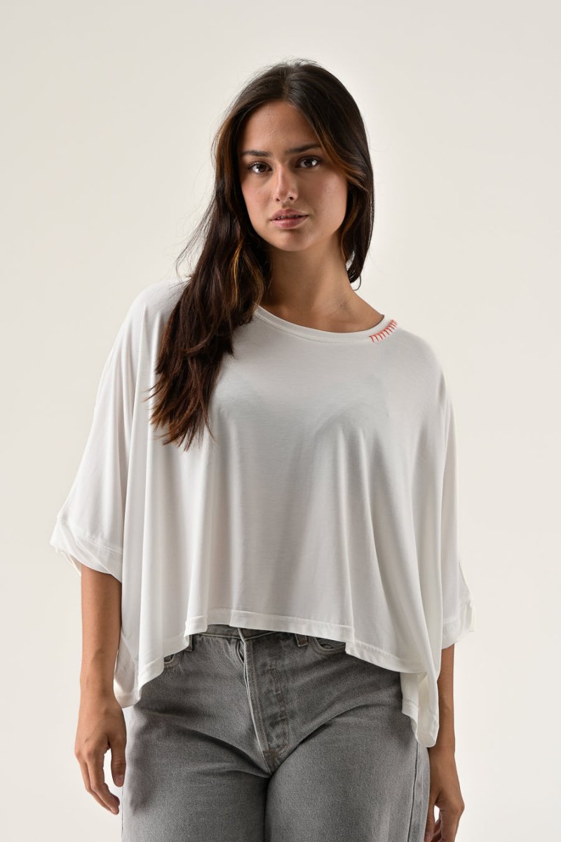 T - SHIRT AMANDINE ECRU - ORFEO T - SHIRT